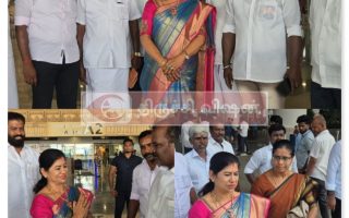 லீமா ரோஸ் மார்ட்டினுக்கு திருச்சியில் உற்சாக வரவேற்பு