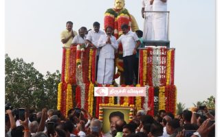 கே. என். நேரு தலைமையில் ராமஜெயம் நினைவு நாள் அனுசரம் – திருச்சியில் மரியாதை