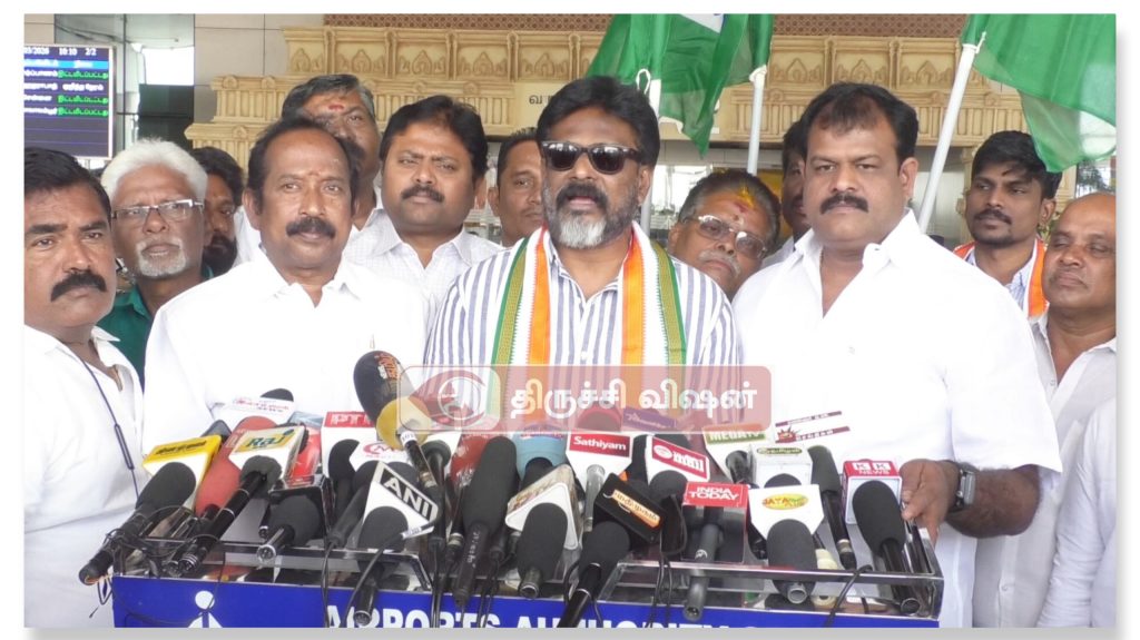 திருச்சிக்கு நான்கு எம்பி, ஐந்து எம்பி இருப்பதாக விமர்சனம் செய்கிறார்கள் –  எம்.பி வேட்பாளர் கிறிஸ்டோபர் திலக் பேட்டி