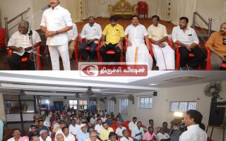 திருவெறும்பூர்: வணிகர் சங்க நிர்வாகிகளிடம் அன்பில் மகேஸ் தீவிர வாக்குச் சேகரிப்பு!