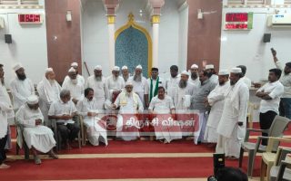 திருச்சி: அரபிக் கல்லூரியில் கே.என். நேரு வாக்கு சேகரிப்பு – இஸ்லாமிய பெருமக்கள் உற்சாக ஆதரவு!