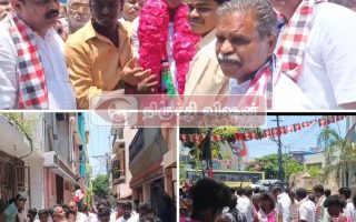திருச்சி கிழக்கில் அதிமுக வேட்பாளர் ராஜசேகரன் தீவிர பிரச்சாரம்