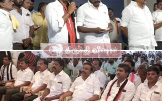 திருச்சி லால்குடி தொகுதியில் பாரிவள்ளலுக்கு ஆதரவாக கே.என்.நேரு தீவிர வாக்கு சேகரிப்பு