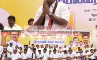 முசிறியில் கருணை ராஜாவை அறிமுகப்படுத்தி கே.என்.நேரு தீவிர வாக்கு சேகரிப்பு