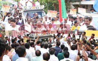 அமைச்சர் கே.என் நேரு வாக்கு சேகரிப்பு