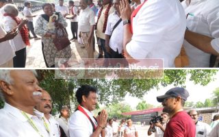 OFT தொழிலாளர்களிடம் அன்பில் மகேஸ் தீவிர வாக்கு சேகரிப்பு