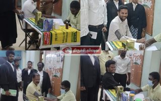 திருச்சி குற்றவியல் வழக்கறிஞர் சங்க செயலாளர் P. V. வெங்கட்  ஏற்பாட்டில்   துளசி பார்மசி உடன் இணைந்து மாதாந்திர முகாம்