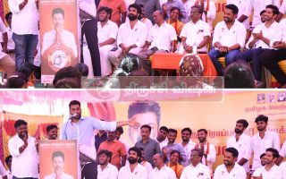“திருச்சியை முதன்மை மாவட்டமாக மாற்றுவேன்” – விஜய்க்கு ஆதரவாக எழுச்சி கூட்டம்