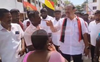 திருச்சி கிழக்கில் பரப்புரையின் போது கேள்விக்கு பதில் அளிக்காமல் சென்ற இனிகோ இருதயராஜ் – வைரலாகும் வீடியோ