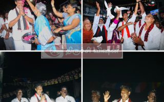 துவாக்குடி நகராட்சிப் பகுதிகளில் அமைச்சர் அன்பில் மகேஸ் பொய்யா மொழி  வாக்கு சேகரிப்பு