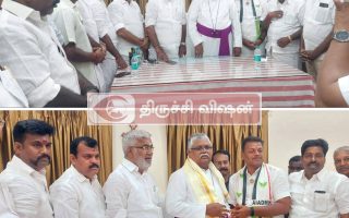 பேராயரை சந்தித்து ஆசீர்வாதம் பெற்ற NDA வேட்பாளர் ராஜசேகரன்