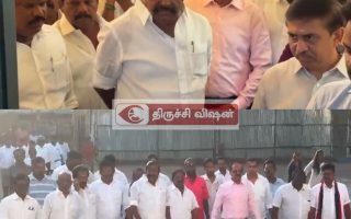 திமுகவிற்கு சவாலான தேர்தல் இல்லை மீடியாக்கள்தான் சவால் -திருச்சி மக்கள் மன்றத்தில் வாக்களித்த பின்பு அமைச்சர் கே என் நேரு பேட்டி