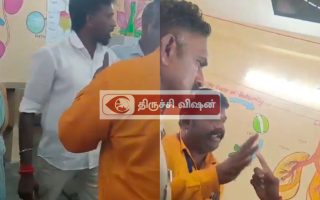 மண்ணச்சநல்லூர் தொகுதி பரபரப்பு: “சின்னம் மாறிவிட்டது” – வாக்குச்சாவடியில் மூதாட்டி புகாரால் வாக்குவாதம்!
