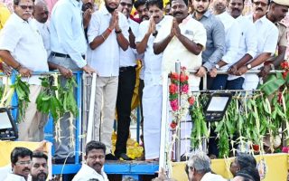 பெரும்பிடுகு முத்தரையர் 1351வது சதய விழா – அமைச்சர்கள் மரியாதை