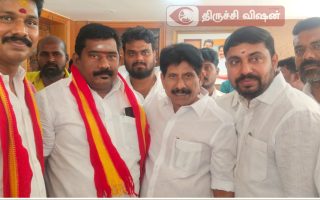 திருச்சி திமுக முன்னாள் நிர்வாகி துரைப்பாண்டியன் தவெகவில் இணைப்பு