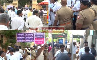 திருச்சியில் பலத்த பாதுகாப்புடன் தயார் நிலையில் வாக்கென்னும் மையங்கள் – 288 சிசிடிவி கண்காணிப்பில் ஸ்டராங் ரூம்கள் – மூன்றடுக்கு பாதுகாப்பில் போலீசார்