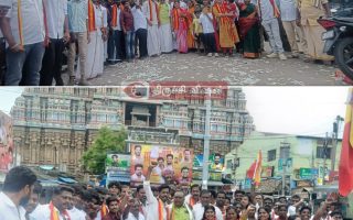 தமிழக வெற்றி கழக தலைவர் விஜய் முதலமைச்சராக பதவியேற்பு – ஸ்ரீரங்கத்தில் கொண்டாட்டம்