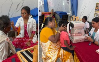 முதல்வர் விஜய் பிறந்தநாள் முன்னிட்டு பொன்மலையில் தவெக சார்பில் மாபெரும் இலவச கண் பரிசோதனை முகாம்