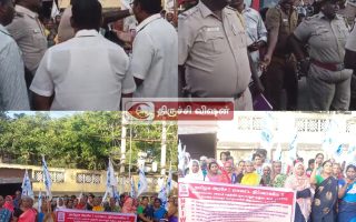 காஜாபேட்டையில் போதைப்பொருள் ஒழிப்புப் போராட்டம்: மாதர் சங்கத்தினரை அச்சுறுத்திய போலீஸ்!