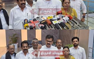 உதயநிதியின் புள்ளிவிவரங்களை ஏற்க முடியாது! – திருச்சி விமான நிலையத்தில் துரை வைகோ  பேட்டி!