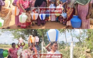 பயன்பாட்டிற்கு வராத குடிநீர் தொட்டி; தவிப்பில் திருச்சி குண்டுகள் கிராம மக்கள்!