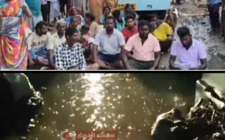 முசிறி அருகே திருத்தலையூரில் மழைநீருடன் கழிவுநீர் வீடுகளுக்குள் புகுந்ததால் பரபரப்பு – காலி குடங்களுடன் சாலை மறியல்