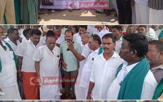 பயிர் கடன் தள்ளுபடி கோரி திருவெறும்பூரில் விவசாயிகள் பேரணி